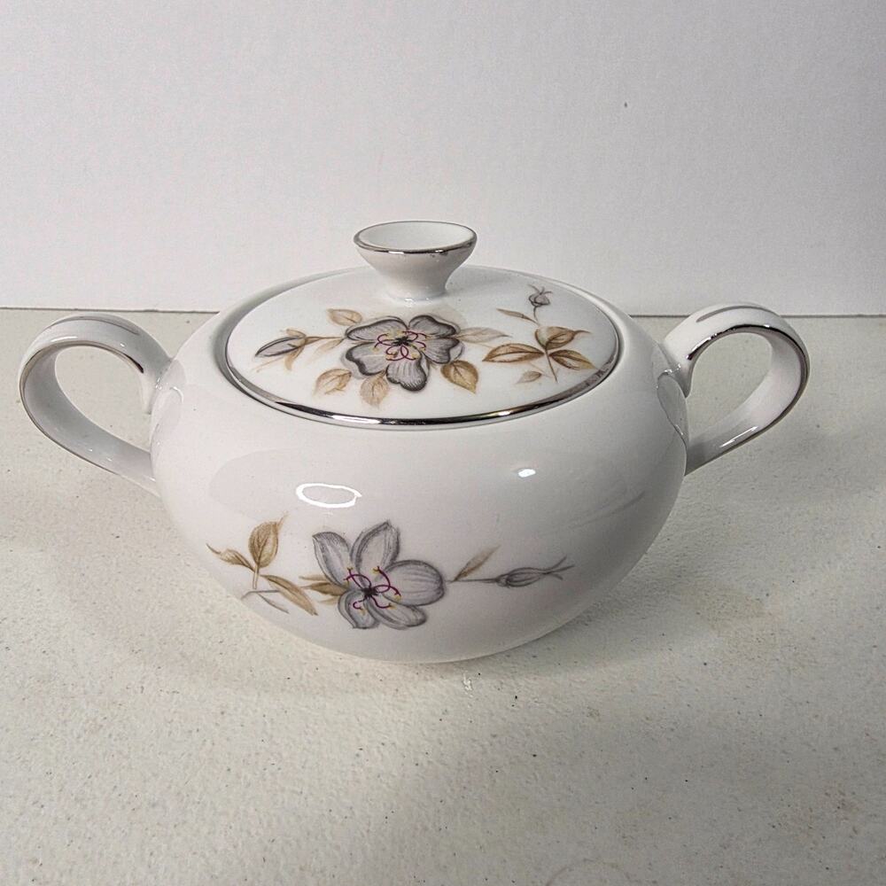 Yamaka Japan Sugar Bowl Lid Maytime Pattern Vintage